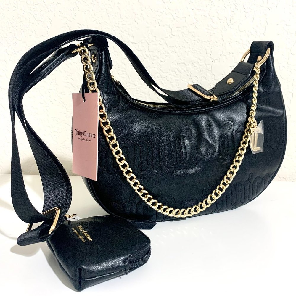 NWT!! Juicy Couture Puff Halfmoon Crossbody Bag